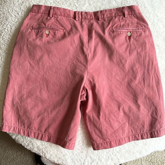 Peter Millar Salmon Golf Flat Front Pima Cotton Chino‎ Golf Pink Shorts Size 38 - Picture 4 of 6